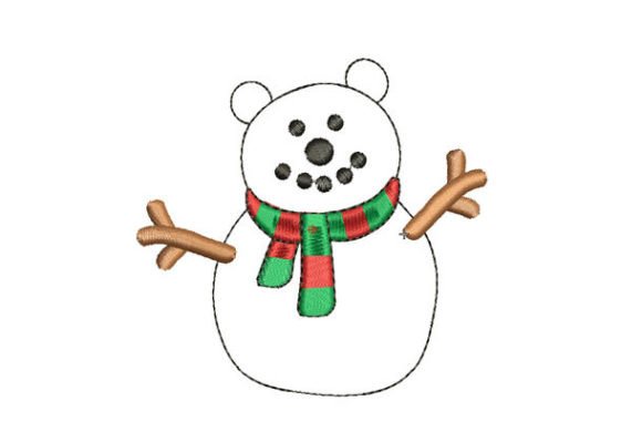 Christmas Bear Embroidery Design