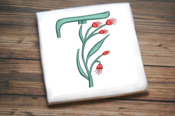 Floral Monogram Letter T Review