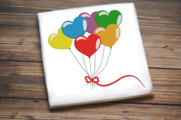 Heart Rainbow Balloons