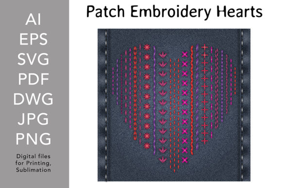 Patch Embroidery Heart